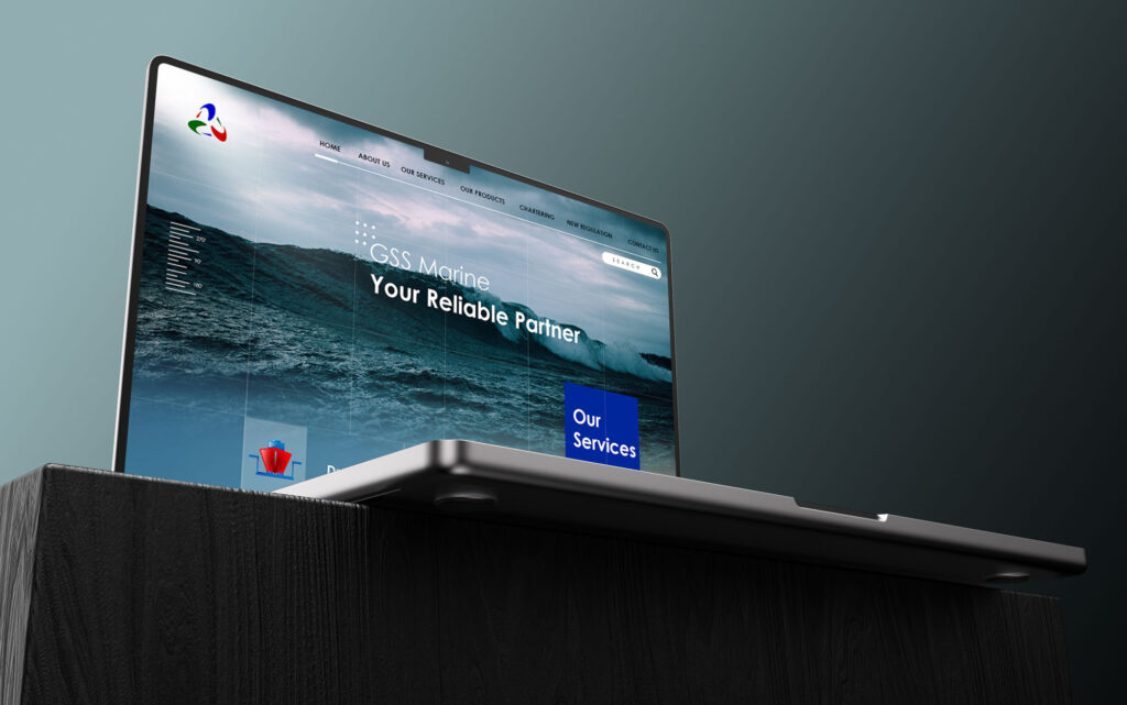UI UX web development for GSS Global Service Solutions maritime shipping company by Lilac Dubai